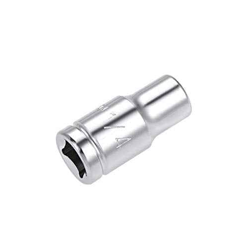 uxcell 4 Pcs 1/4-inch Drive 1/4-inch 6-Point Shallow Socket, Cr-V