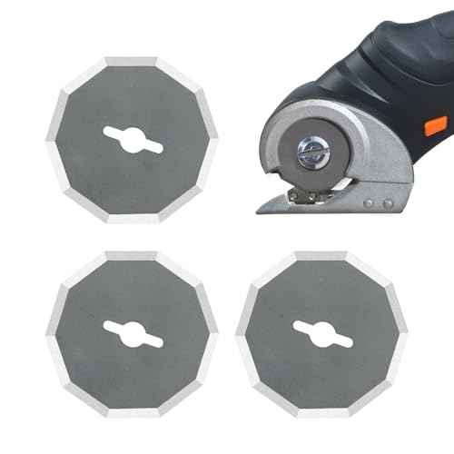 Replacement Blades Compatible with Worx Wx082l 4v Zipsnip Cordless Electric Scissors, WA2300 Replacement Rotary Blades Fit RC2600K,RC2601, RC2602, WX080L, WX081L (3 Pcs)