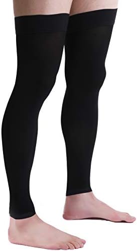 Doc Miller Thigh High Calf Sleeves Compression Hose 20-30 mmHg Opaque Stockings