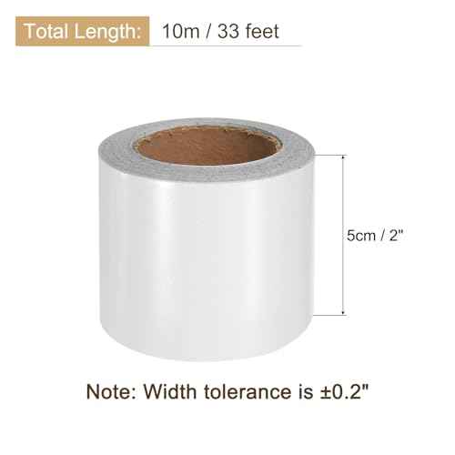 uxcell Wood Grain Tape, 2" x33 Ft Self Adhesive Wood Grain Repair Patch for Baseboards, Doors, Floor Repair, Furniture Home Decor Pearl White