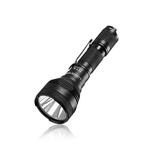 LUMINTOP GTA 1919 feet Pocket Thrower Mini LED Flashlight, 85000cd, 60 Hours Runtime, Waterproof, Strobe, Tailcap Switch