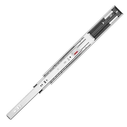 VEVOR 6 Pairs Soft Close Drawer Slides 14 16 18 20 22 24 Inch Heavy Duty Side Mount Rails,Ball Bearing Full Extension Noiseless Dresser Drawer Slides, 100 Lbs Load Capacity(6 Pairs, 22 Inch)