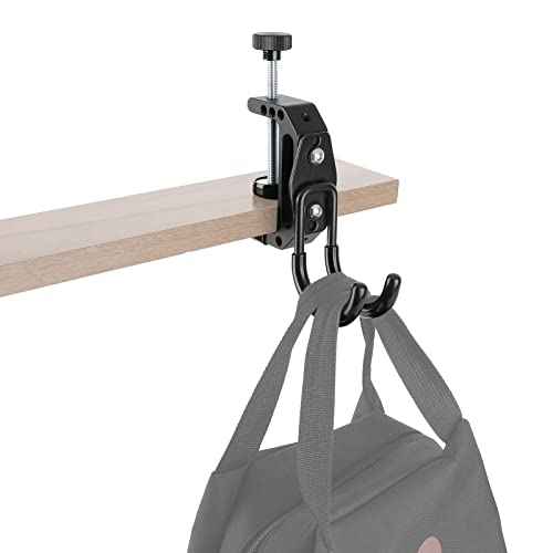 CAMVATE Heavy Duty Wall Hanging Hook for Tool Storage + Extended Super C Clamp with 1/4" & 3/8" Mounting Points - 3091