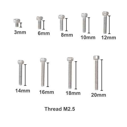 eMagTech 1 Set Turntable Headshell Cartridge Mounting Kit Phono Headshell Cartridge Screws M2.5 Bolts Nuts Washers Compatible with Linn Compatible with Thorens