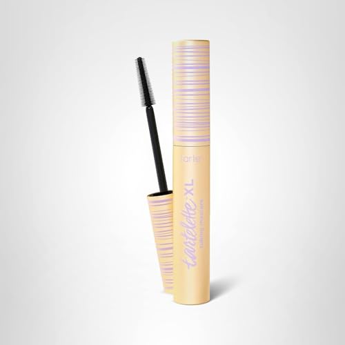 tarte tartelette XL tubing mascara – Lash Extensions in a Tube with Peptide, Extra-Bold Buildable Length & Volume, Smudge-Proof Longwear, Easy-to-Remove, Vegan & Cruelty-Free, full size, black