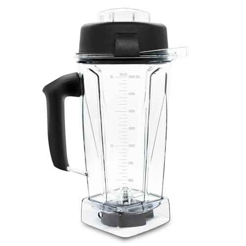 For Vitamix Blender Pitcher 64 oz. -60865, Clear, 5200 Replacement Container for Vitamix 4500,5000,5300,6000,6300,6500,7500,200,300,500,750,780,VM0102,VM0103, etc. 2-year full warranty