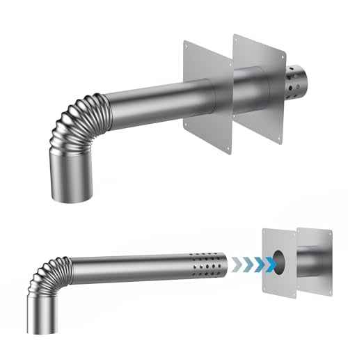 CAMPLUX 3.15" Stainless Steel Vent Wall Thimble for Indoor Gas Tankless Water Heater