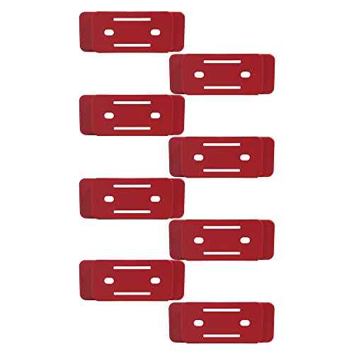 StealthMounts Mounting Feet for Milwaukee Packout (8 Pack) - Red | Adapter for Packout System | Mounting Feet for Packout | Made in UK
