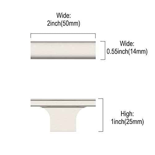 Asidrama 30 Pack Brushed Satin Nickel Kitchen Cabinet Knobs Drawer Cabinet Hardware Zinc Knobs for Dresser Drawers