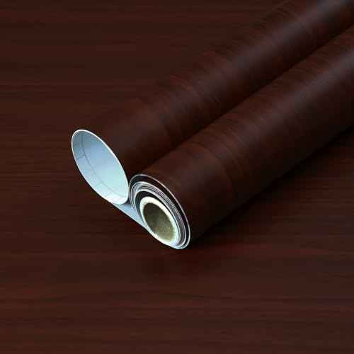 Oxdigi Cherry Wood Contact Paper - 15.7 x 78.7 Inches - Self-Adhesive, Removable and Waterproof - Ideal Peel and Stick Wallpaper for Cabinet, Countertop, Desktop, Rental Property, Kitchen