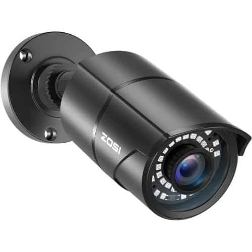 ZOSI 1080P 1920TVL Security Camera Outdoor Indoor,Hybrid 4-in-1 TVI/CVI/AHD/960H CVBS Bullet Cam for Analog Home Office Surveillance DVR CCTV System,IP67 Weatherproof,120ft IR Night Vision,Black