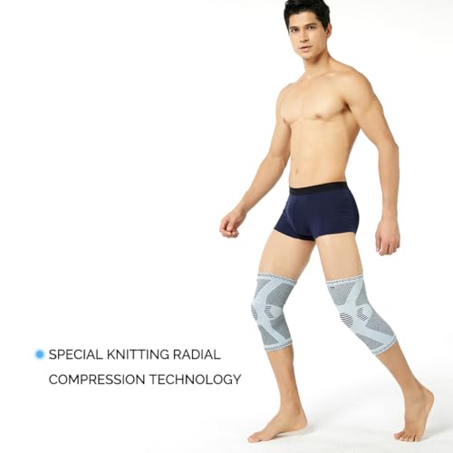NeoTech Care Knee Support Brace - Breathable - Men, Women, Right or Left (Green Color, Size M, 1 Pair)
