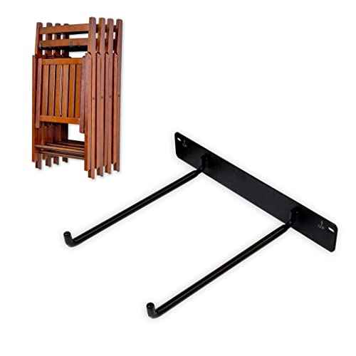 StoreYourBoard Chair Storage Rack Single ? Heavy Duty Folding Chair Rack for Garage Organization, Holds 50 lbs, Chair Hangers for Folding, Patio, Beach & Camping Chairs
