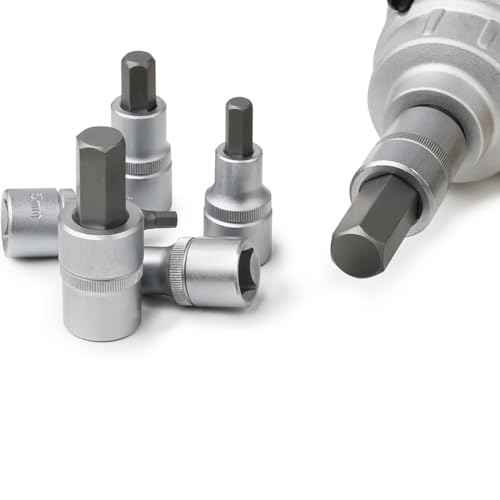 uxcell 3/8" Drive x T35 Torx Bit Socket, S2 Steel Bits, CR-V Sockets 2" Length (For Hand Use Only) 2pcs