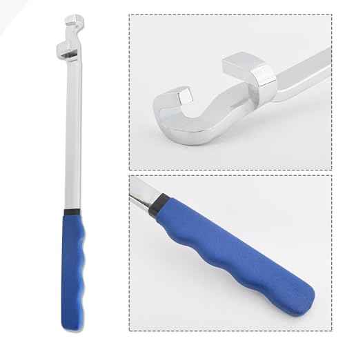 Gunpla Wrench Extender Tool, Heavy Duty Steel 15 inches Long Extension Wrenches Bar Adaptor Wrench Extension Extra Leverage Torque Adaptor for Professional Mechanics DIY Handyman Tighten Nuts Bolts