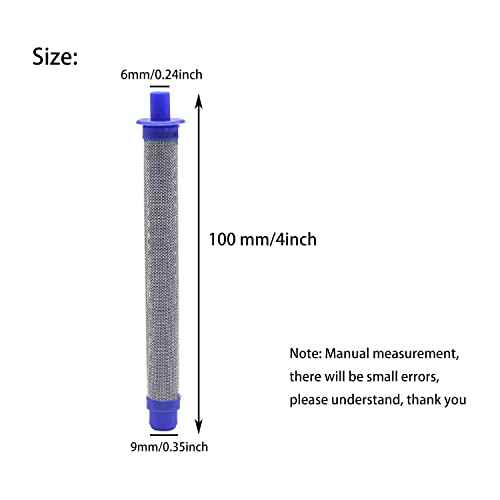 288716 Inlet Suction Strainer and 288749 Airless Spray Gun Filter Combination Fit for Airless Paint Spray Gun Black