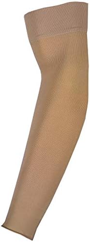 Truform Lymphedema Compression Arm Sleeve, 20-30 mmHg Post Mastectomy Support, Beige, Medium