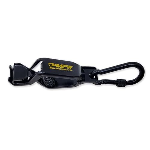 Multipurpose Webbing Industrial Glove Clamp Last glove strap, clip, holder you will ever need., Standard, Black