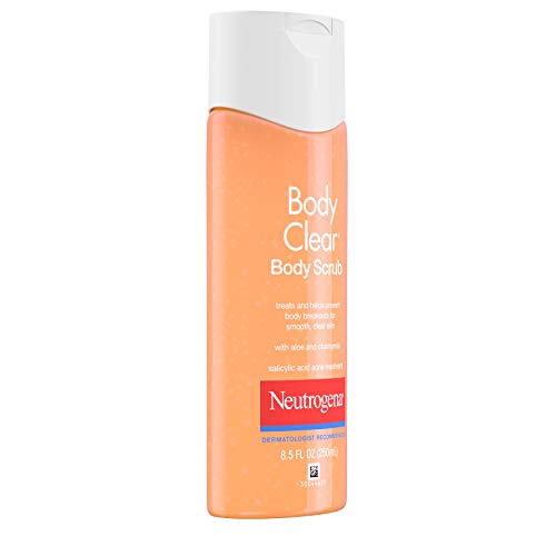 Neutrogena Body Scrub, Oil Free, Acne | With Salicylic Acid | For Back, Chest & Shoulders | 8.5 fl. oz | Pack of 2