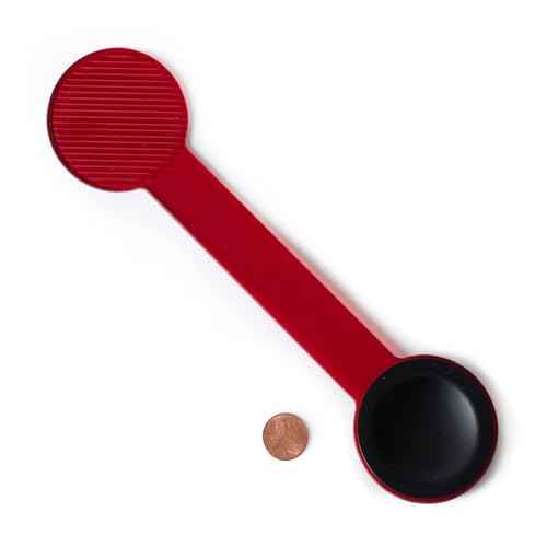 Combination Occluder, Black Occluder/Red Maddox Rod Occluder, Semi-Translucent Red Rigid Plastic
