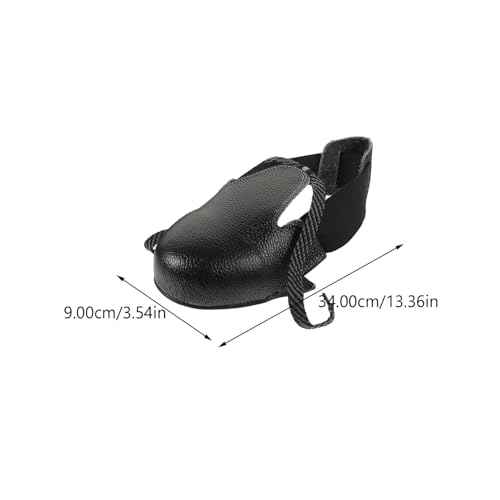 Guard Steel Toe Covers: Heavy Duty Leather Overshoes for Work Boots with Adjustable Strap (Size 5-12 US)