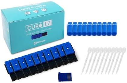 CURO L7 - Cholesterol Multi Test Strips : Included 10 Strips (Device in NOT Included) 10 Qty (TC, TG, HDL & LDL)