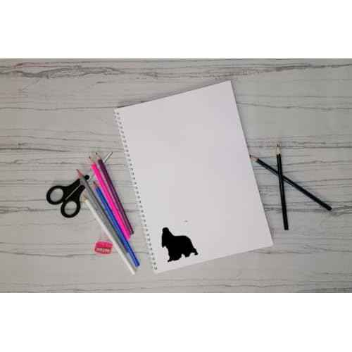 Pet Dog Cocker Spaniel Silhouette 12 Cute Stickers Pack - Dog Lover Gifts - Car Bumper Sticker - Light Switch Sticker - Wall Decal - Scrapbook Stickers (Black, Small Pack)