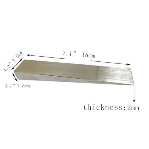 Stainless Steel Flange Wedge. Pipe Accessories, Pipe Flanges, Mechanical Equipment Installation Leveling Tools(2 Pack), Large, Silver