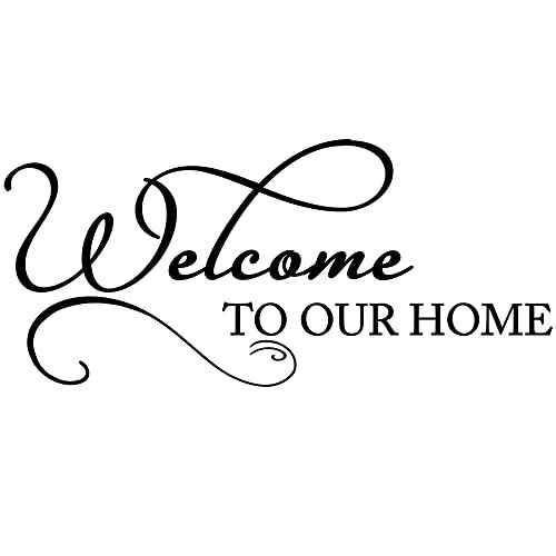 Welcome to Our Home Removable DIY Vinyl Wall Sticker Home Decor for Living Room Dining Room