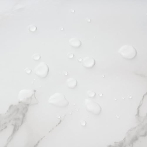 Grey White Marble Contact Paper Glossy Marble Peel and Stick Wallpaper Self Adhesive Wallpaper Glossy Waterproof Wall Paper DIY Removable Contact Paper for Bathroom Countertop Decor15.7 x78.7