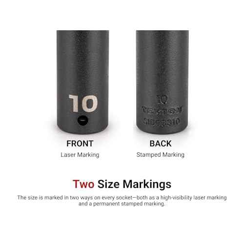 TEKTON 1/4 Inch Drive x 17 mm Deep 12-Point Impact Socket | SID03317