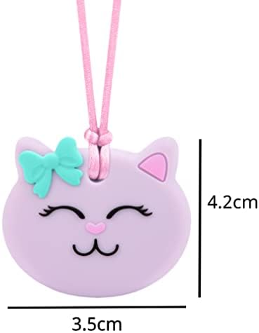 Munchables Cat Chew Necklace – Chewy Sensory Jewelry (Purple)