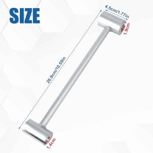 Hinge Gap Adjusting Wrench, 0.55-0.75in, Silver Steel, Practical Hinge Adjustment Tool for Fire, Clean Room, Security Doors