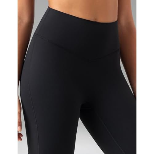Colorfulkoala No Front Seam Flare Leggings Dreamlux High-Waisted Workout Yoga Pants for Women 27.5"/ 29.5"/ 31.5" Inseam