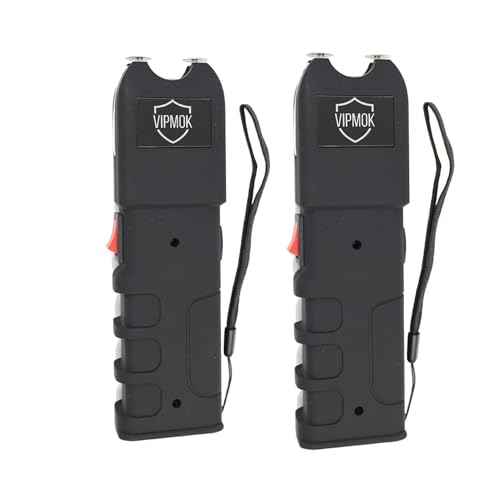 928 Type Stun Gun Self-Defense Flashlight Electric Shocker (2 Pack)