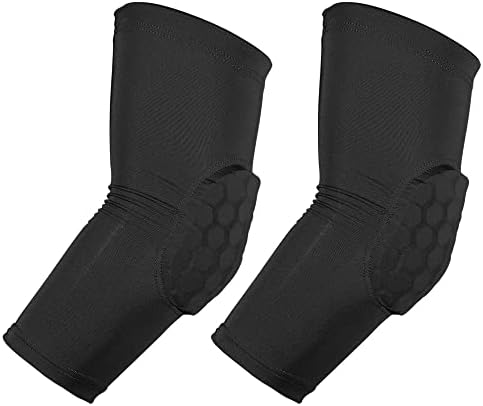 VOCOSTE 2pcs Elbow Brace, Compression Support Sleeve for Joint, Elbow Pad Sleeve for Women Men, Black, M Size