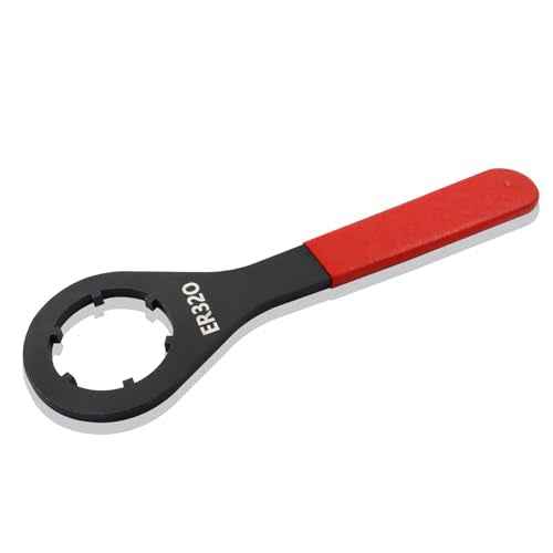 O-Type Wrench Spanner for ER32 Collet Chuck Clamping Nut with Red Non-slip Handle