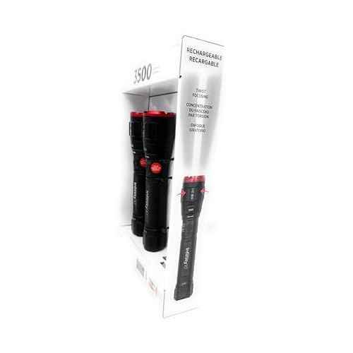 Infinity X1 3500 Lumen Dual Power Flashlight 2-Pack ? High-Performance LED, Rechargeable or Alkaline Powered, 4 Light Modes, USB-C Charging, Includes Batteries and Cables