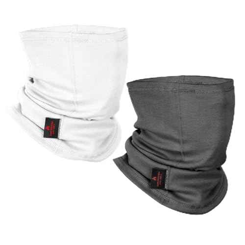 FR Face Mask For Men CATHRC2 Flame Resistant Neck Gaiter Covering 100% Cotton Arc Flash Welding Shield Protector 12CAL