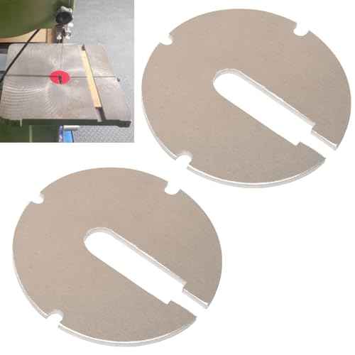 (Pack of 2) 426-02-063-0001 426-02-063-0002 Table Inserts (Diameter: 2.5 in, Thickness: 0.1 in) Compatible With Delta 14 Part/Rockwell 14" Band saws and 24" Scroll saws