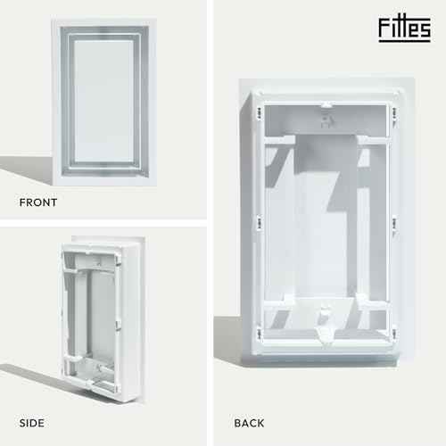 Fittes Framed Wall Vent [Lite+] - 6"x10" - Cotton White - 1 Pack