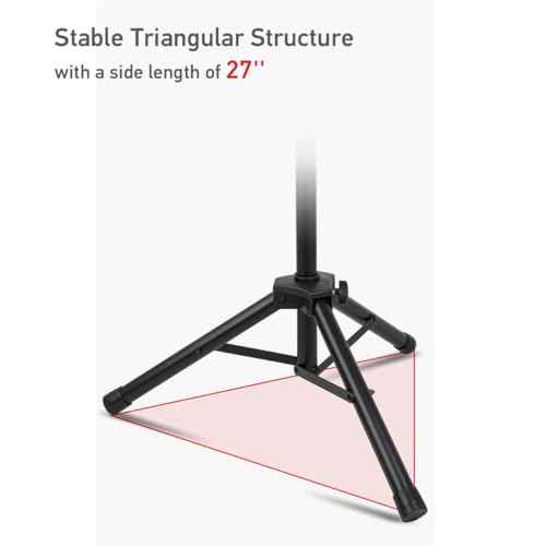 Starlink Gen 3 Tripod Stand, Adjustable Heavy Duty Stand Mount, Compatible with Starlink Gen 3/V4 ,Starlink Standard Kickstand Dish, -2 to 4.5-Feet, Includes Slide-in Pipe Adapter