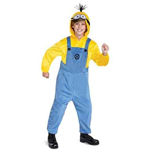 Disguise Kevin Minion Costume for Kids, Official Minions Rise of Gru Outfit and Headpiece