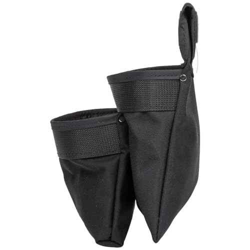 Klein Tools 5702 Tool Pouch, PowerLine Series Utility Pouch Fits Tool Belts up to 2.5-Inch, Strong Rivet Reinforced Stitching, 2-Pocket