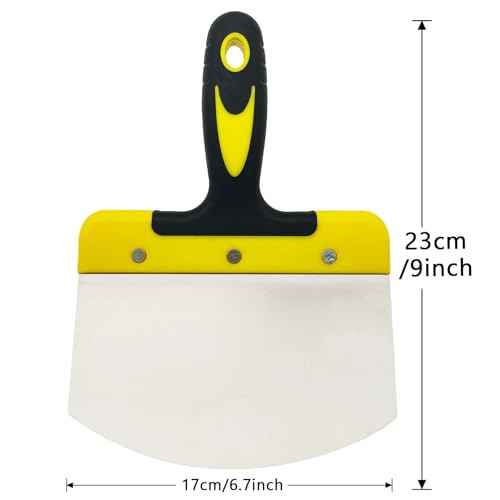 Stainless Steel Bucket Scoop 6.7 inch for Drywall,Plaster,Stainless Steel Bucket Scoop,Idea for Clean Paint,Mortar,Putty
