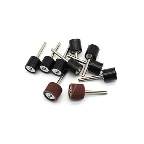 10 pc 1/2 Inch Rubber Mandrel Sand Drum Holder 1/8 Inch Shank for Dremel Rotary Tools
