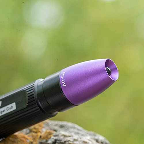 Weltool M6-UV Penlight Black Light 395nm UV LED Blacklight Ultraviolet Pen Lights for DIY Nail Art, Hotel Inspection,Fraudulent Documents and Banknotes, Pet Urine and Skin Conditions,Dye Detector