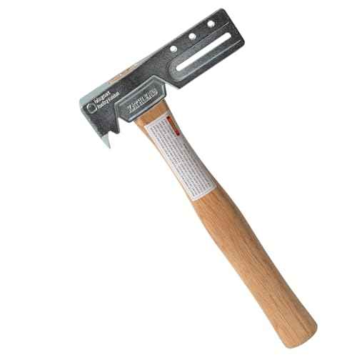 Magnetic Roofing Hatchet with Nail Claw & Sliding Gauge ? Durable Roofing Hammer Tool for Repairs and Installation