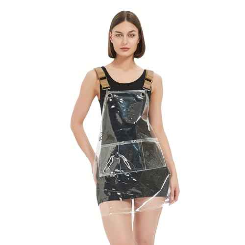 Hair Stylis Apron for Salon Barber Cross-back Hairdresser Waterproof Work Apron With 3 Pockets (22.8¡± W 25.5¡± L)