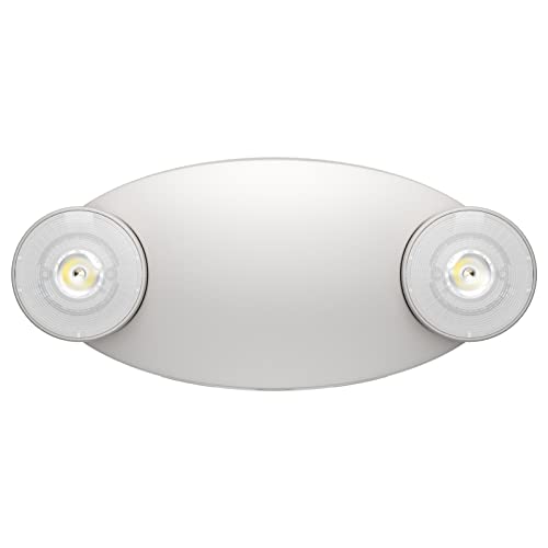 1 Pack LED Emergency Light with Battery Backup-Adjustable 2 LED Bug Eye Head Emergency Lighting -UL Certified 120-220VAC Emergency Exit Lighting Fixtures for Business/Home.